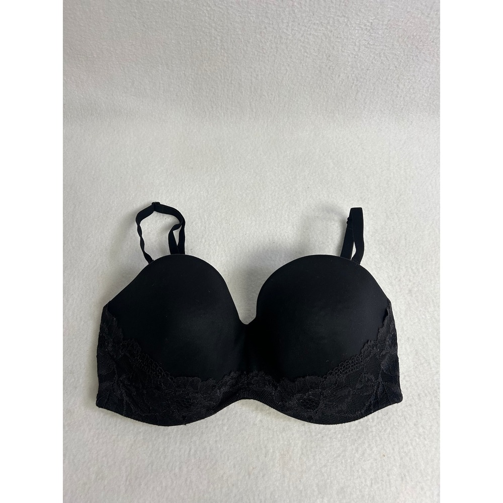Chic Romantic Victoria's Secret Women 32DDD Black Body by Victoria Strapless Bra